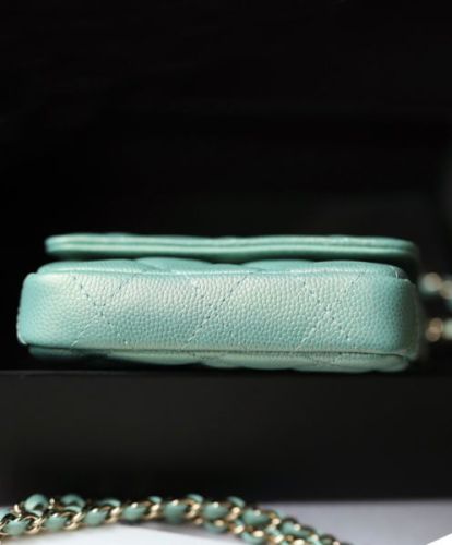 Chanel Flap Coin Purse With Chain AP2119 Blue