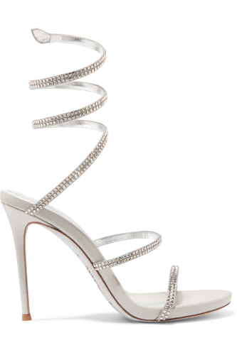RENÉ CAOVILLA - Cleo crystal-embellished satin sandals