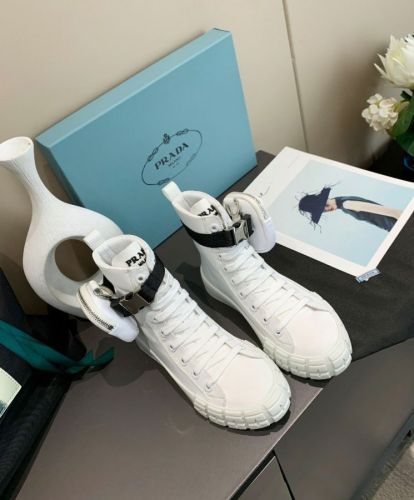Prada Unisex Wheel Re-Nylon high-top sneakers