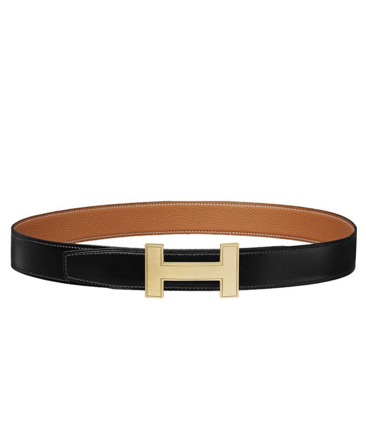 Hermes Women's Quizz belt buckle & Reversible leather strap