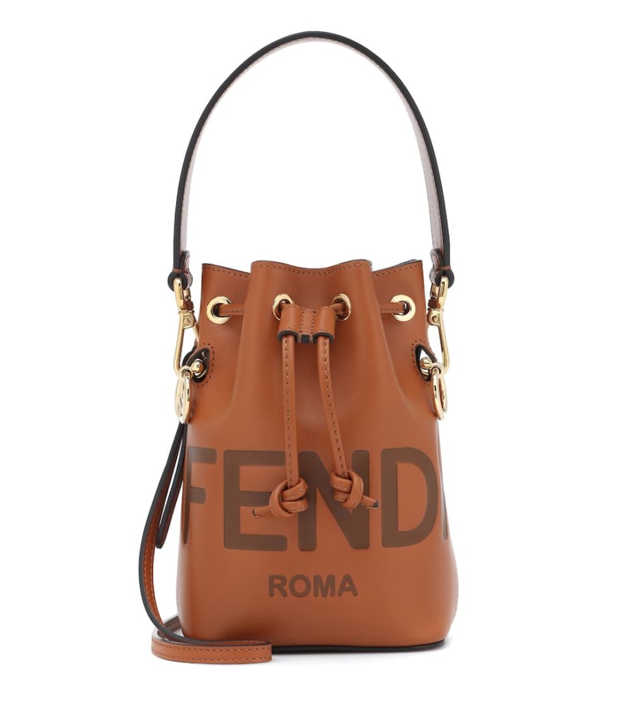FENDI - Mon Trésor Mini leather bucket bag
