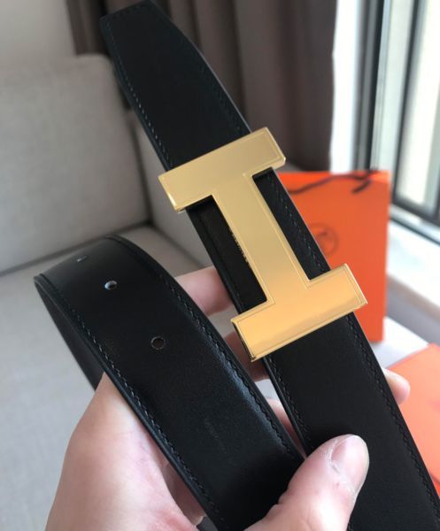 Hermes Women's Quizz belt buckle & Reversible leather strap