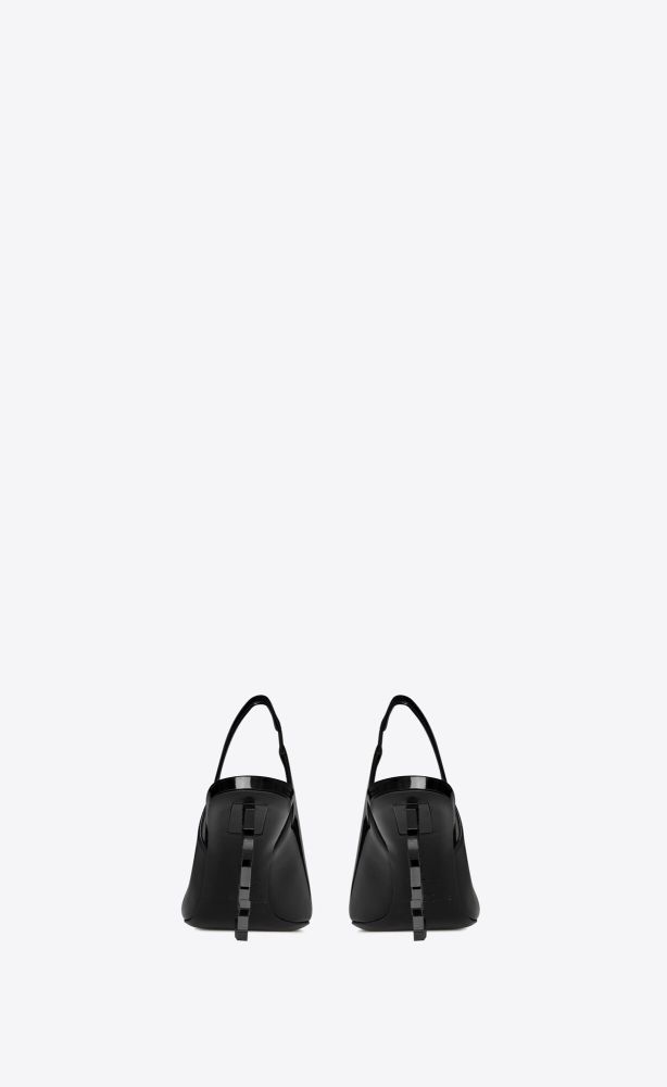 YSL OPYUM SLINGBACK PUMPS IN PATENT