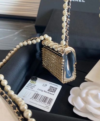Chanel Long Necklace Golden