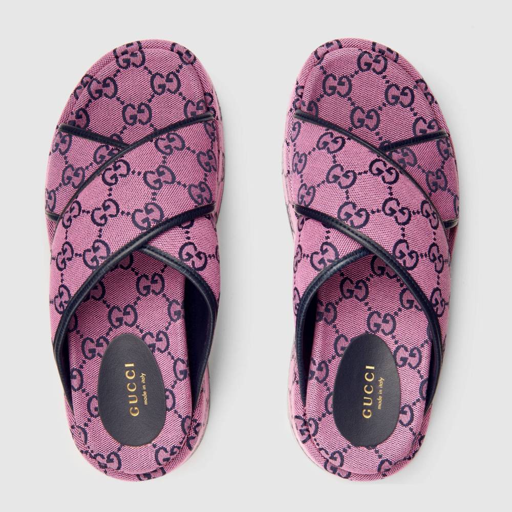 GUCCI GG Multicolor platform sandal