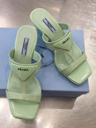 Prada Women's Brushed Leather Sandals 1XX589