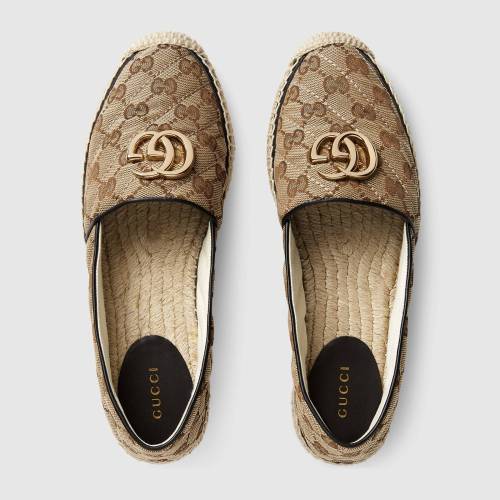 GUCCI Women's GG matelassé canvas espadrille