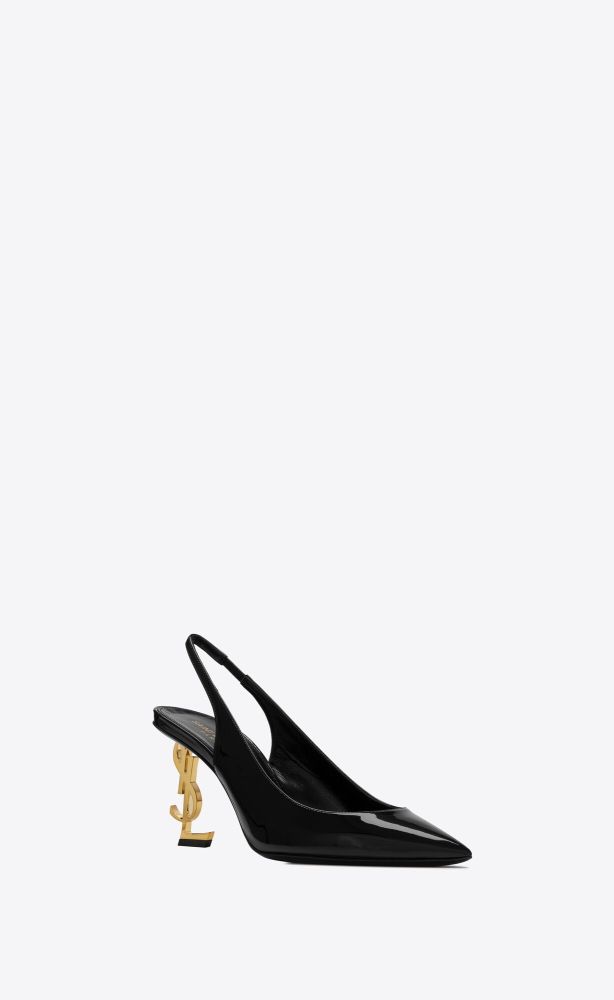 YSL OPYUM SLINGBACK PUMPS IN PATENT