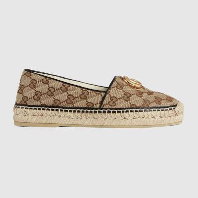 GUCCI Women's GG matelassé canvas espadrille