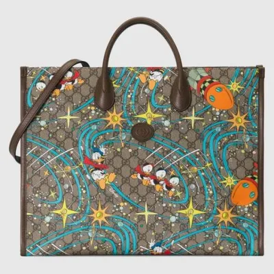 Disney x Gucci Donald Duck print tote bag