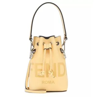 FENDI - Mon Trésor Mini leather bucket bag