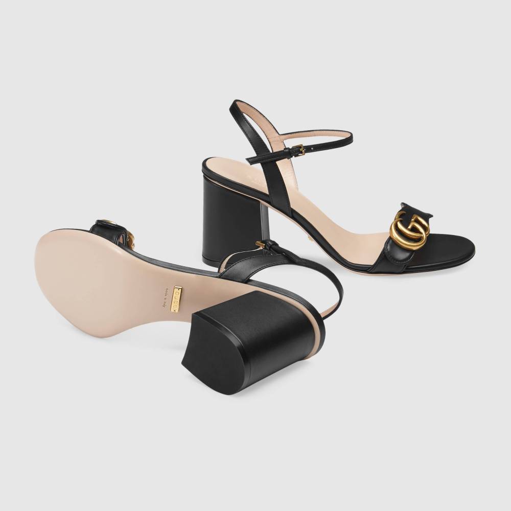 Gucci Leather mid-heel sandal