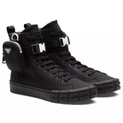 Prada Unisex Wheel Re-Nylon high-top sneakers