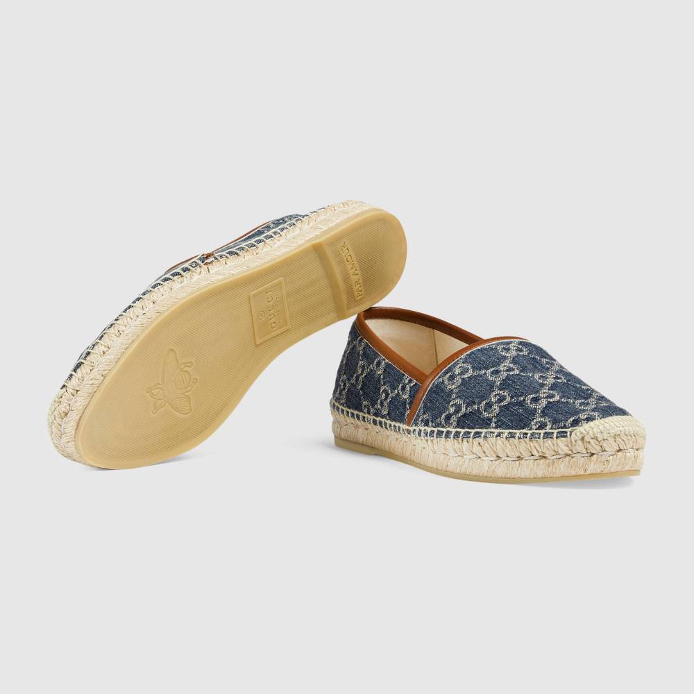 Gucci Unisex jacquard espadrille Blue