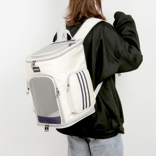 Cat Carrier Bag Pet Backpack Cat Bag Pet Outdoor Carry Double Shoulder Bag Breathable Foldable Travel Bag Small Dog Cats Bags