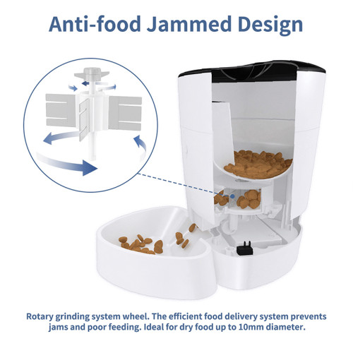 4L Pet Automatic Feeder Wifi Remote Control Button Version Smart Dog Cat Dry Food Dispenser Bowl USB Battery timer Pets Feeder