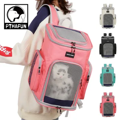 Cat Carrier Bag Pet Backpack Cat Bag Pet Outdoor Carry Double Shoulder Bag Breathable Foldable Travel Bag Small Dog Cats Bags