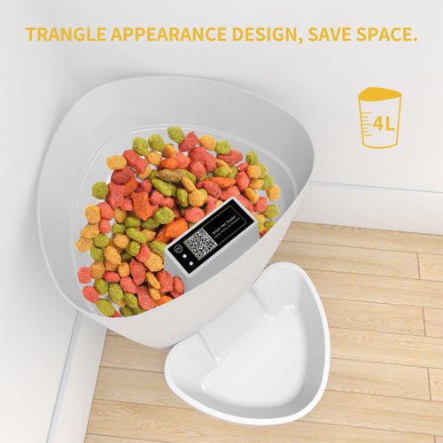 4L Pet Automatic Feeder Wifi Remote Control Button Version Smart Dog Cat Dry Food Dispenser Bowl USB Battery timer Pets Feeder