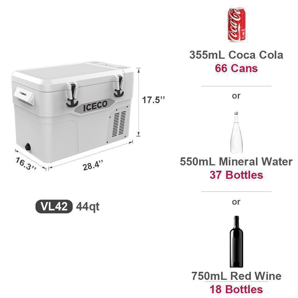 JP42 Series 44.3QT 3in1 12V Fridge iCooler | ICECO