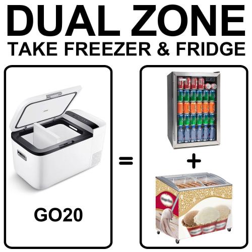 ICECO 21QT GO20 Dual Zone Fridge Freezer | ICECO