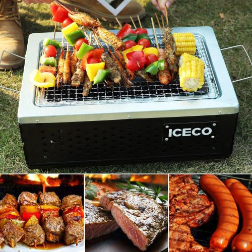 15.7'' Folding Charcoal BBQ Grill | ICECO