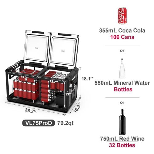 VL75ProD Portable Fridge Freezer | ICECO Ship out 29th Aug