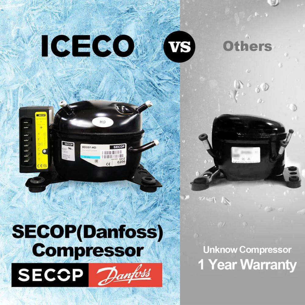 ICECO VL60 Dual Zone Fridge Freezer with Cover