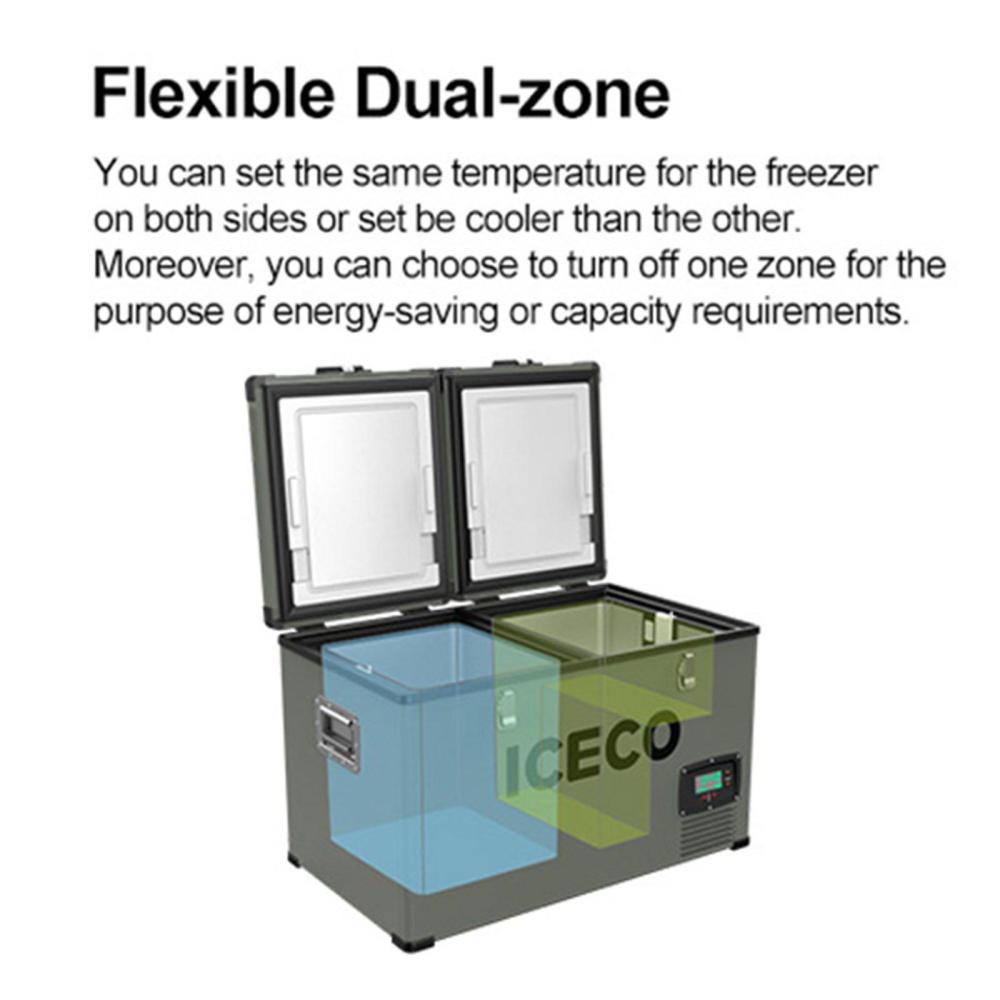 ICECO VL60 Dual Zone Fridge Freezer with Cover