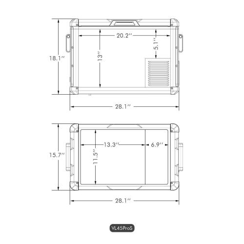 VL45ProS Single Zone Portable Fridge Freezer | ICECO