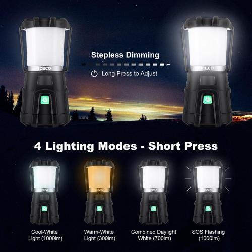 ICECO Camping Lantern USB rechargeable Light