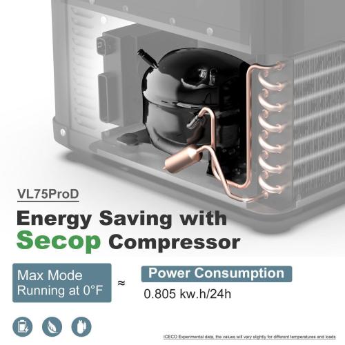 VL75ProD Portable Fridge Freezer | ICECO Ship out 29th Aug