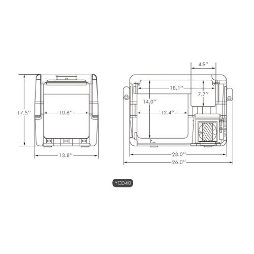 43QT JP40 12V Refrigerator Portable Freezer | ICECO