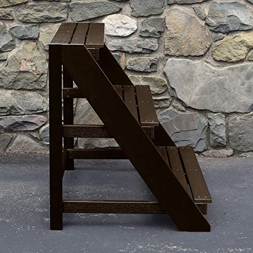 highwood AD-GRDIN3636A-ACE Ladder Plant Stand, 3ft, 3 feet, Weathered Acorn
