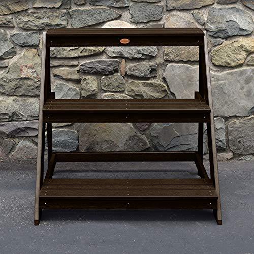 highwood AD-GRDIN3636A-ACE Ladder Plant Stand, 3ft, 3 feet, Weathered Acorn