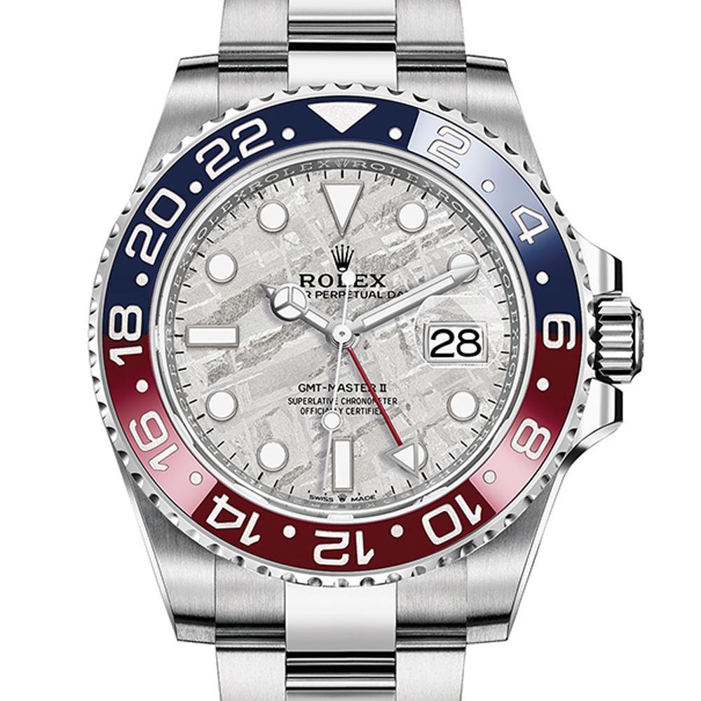 ROLEX ロレックス GMTマスターⅡ メテオライト文字盤 オイスター 40 mm ホワイトゴールド m126710blro-0002