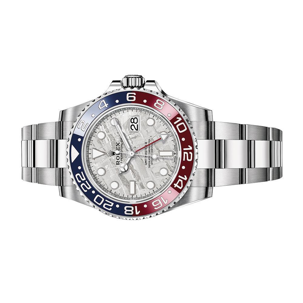 ROLEX ロレックス GMTマスターⅡ メテオライト文字盤 オイスター 40 mm ホワイトゴールド m126710blro-0002