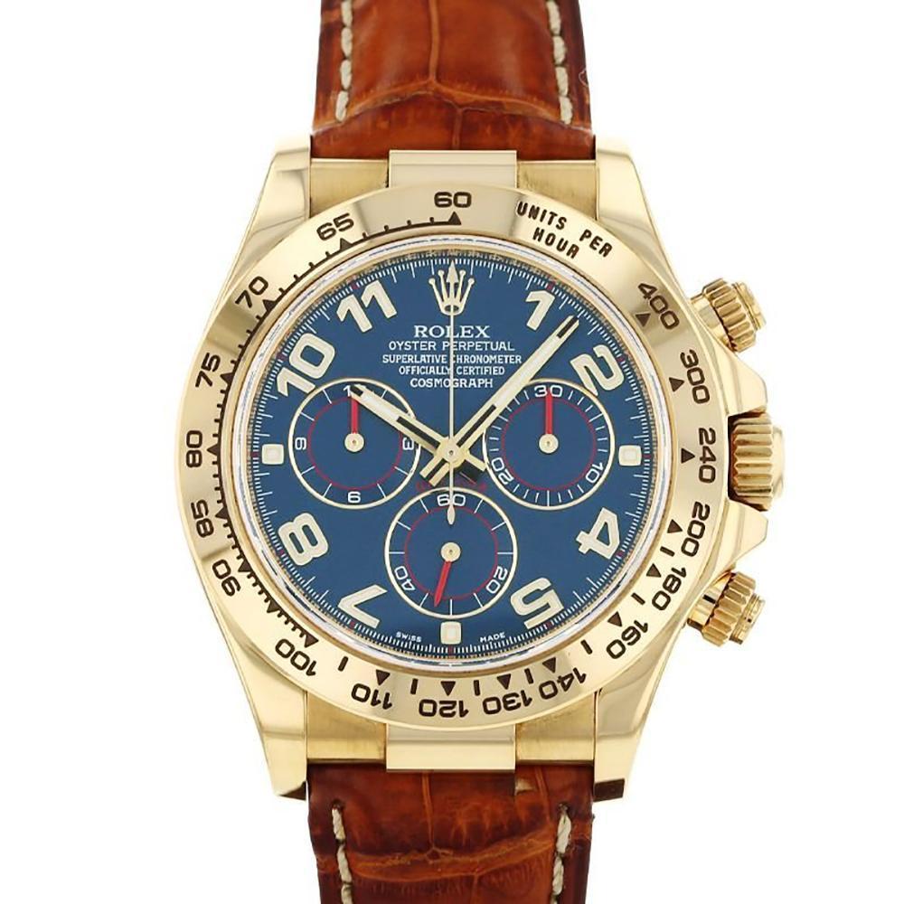 ROLEX ロレックス コスモグラフ デイトナ ブルーアラビア文字盤  腕時計 メンズ  116518