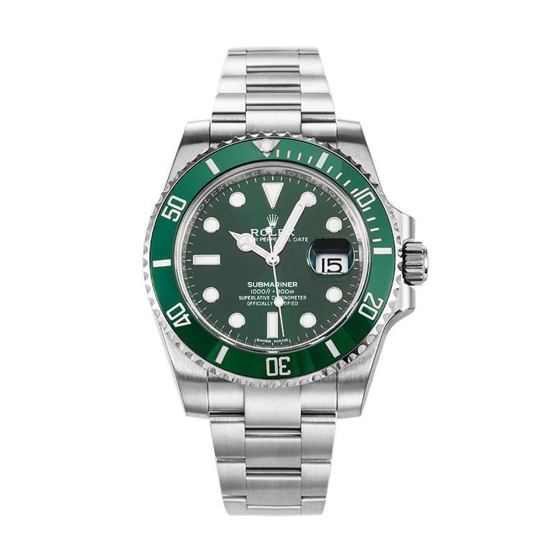 ROLEX ロレックス 腕時計 美品 サブマリーナデイト  メンズ グリーン文字盤 -116610LV-97200