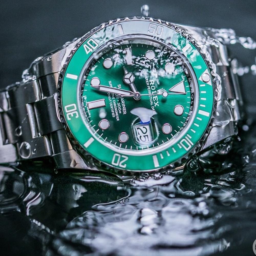 ROLEX ロレックス 腕時計 美品 サブマリーナデイト  メンズ グリーン文字盤 -116610LV-97200