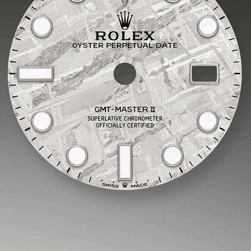 ROLEX ロレックス GMTマスターⅡ メテオライト文字盤 オイスター 40 mm ホワイトゴールド m126710blro-0002