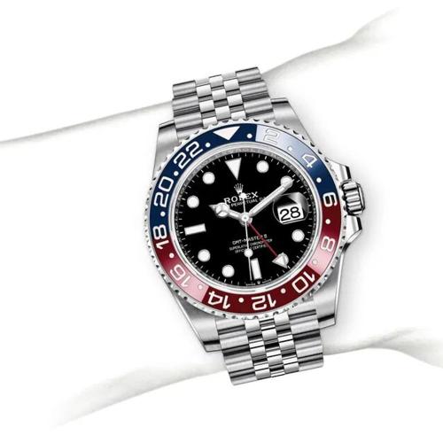 ROLEX ロレックス GMTマスターⅡ ブラック文字盤 オイスター 40 mm オイスタースチール m126710blro-0001