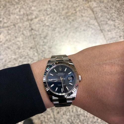 ROLEX ロレックス デイトジャスト 41 オイスター 41 mm オイスタースチール＆ホワイトゴールド m126334-0001
