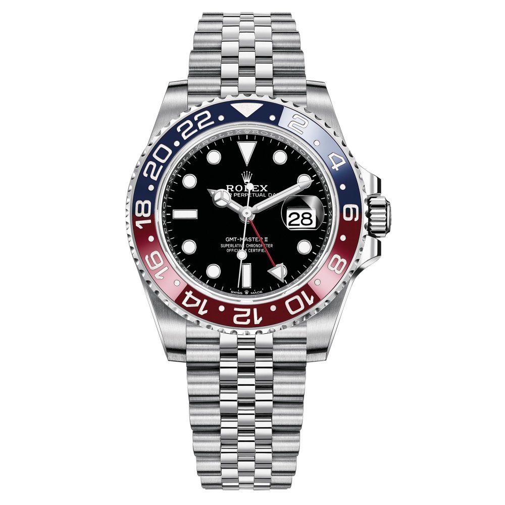 ROLEX ロレックス GMTマスターⅡ ブラック文字盤 オイスター 40 mm オイスタースチール m126710blro-0001