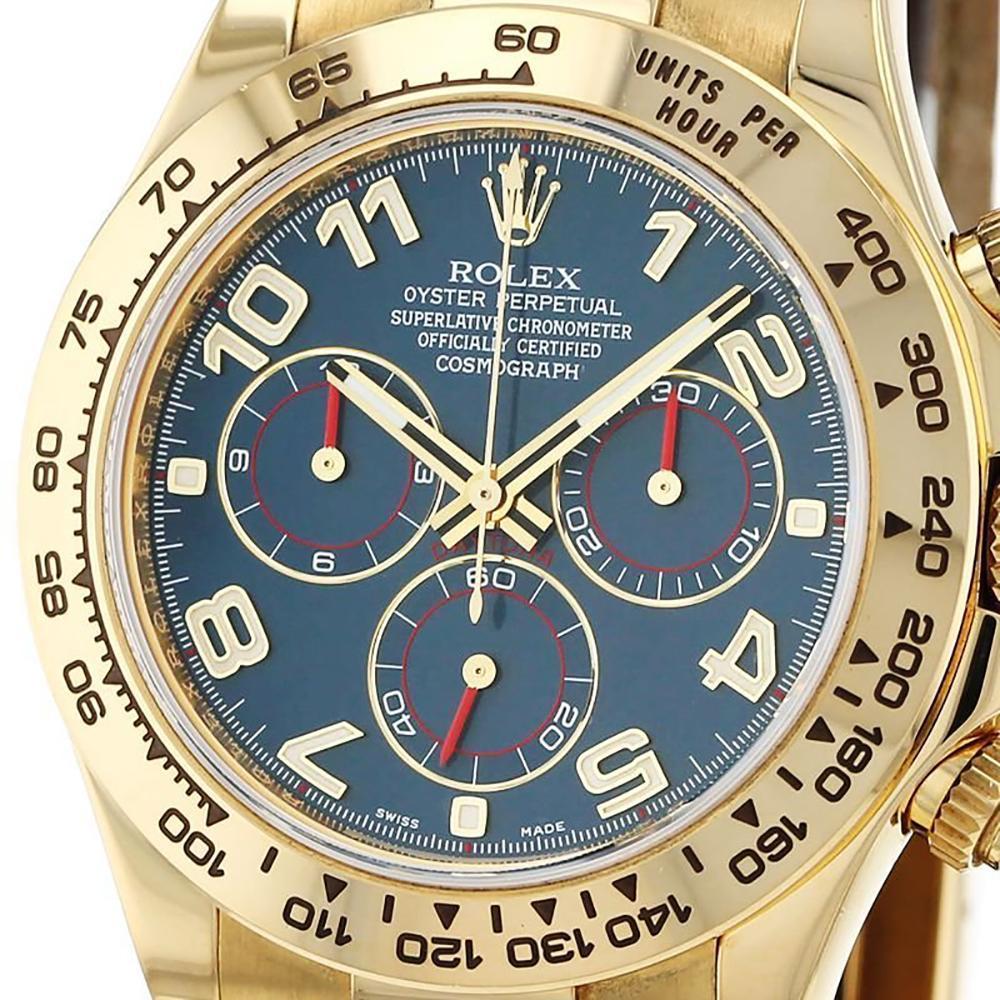 ROLEX ロレックス コスモグラフ デイトナ ブルーアラビア文字盤  腕時計 メンズ  116518