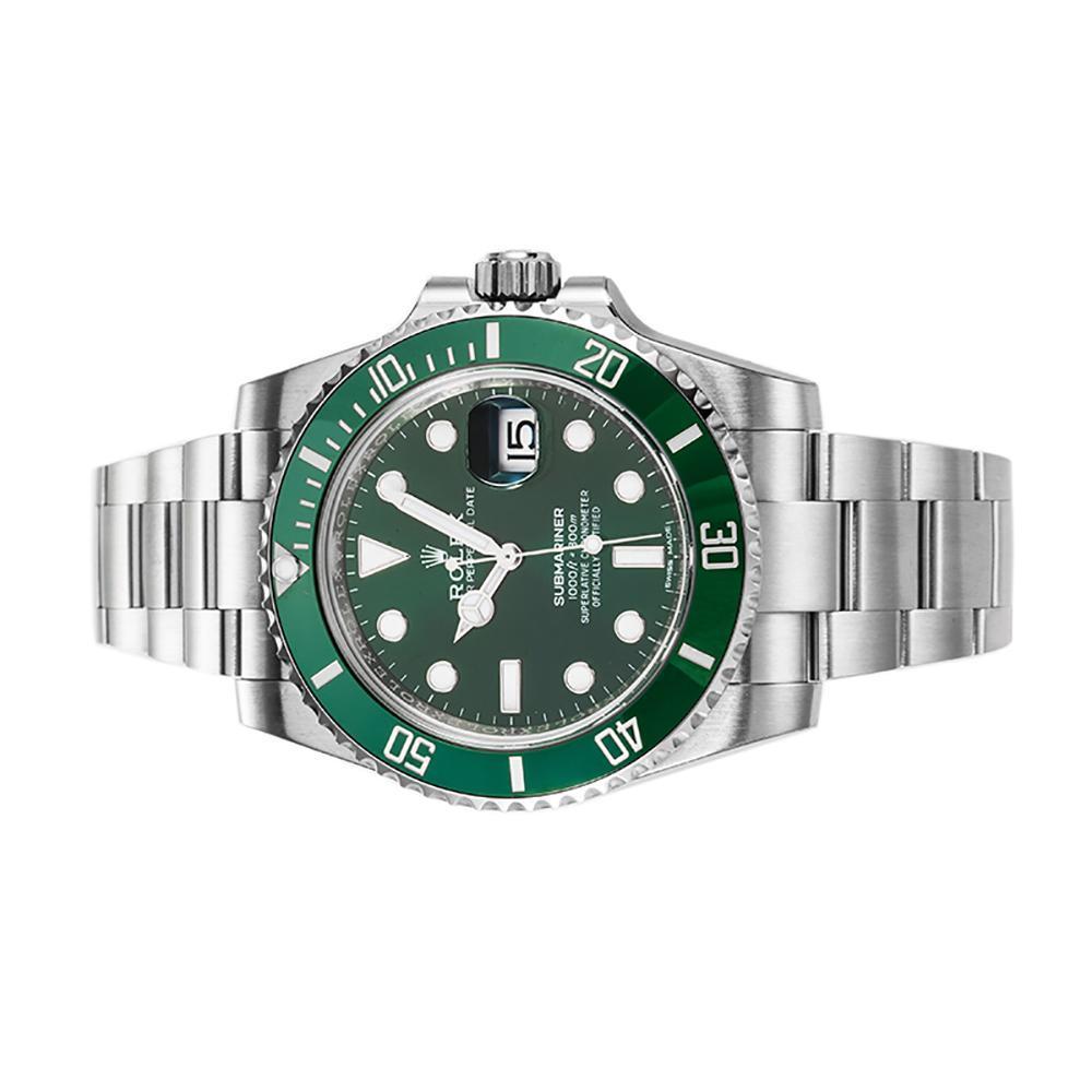 ROLEX ロレックス 腕時計 美品 サブマリーナデイト  メンズ グリーン文字盤 -116610LV-97200