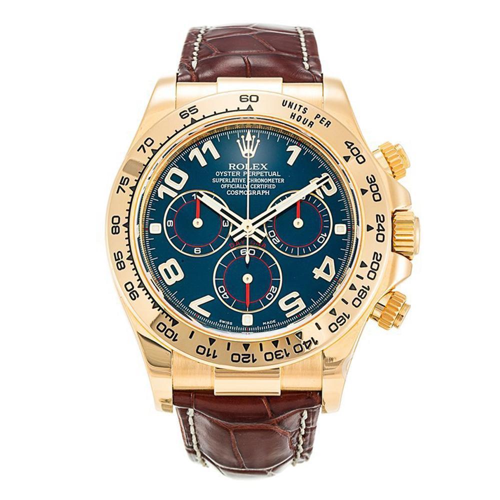 ROLEX ロレックス コスモグラフ デイトナ ブルーアラビア文字盤  腕時計 メンズ  116518
