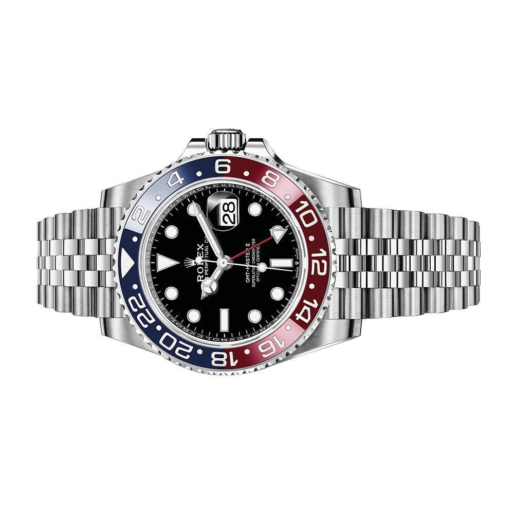 ROLEX ロレックス GMTマスターⅡ ブラック文字盤 オイスター 40 mm オイスタースチール m126710blro-0001