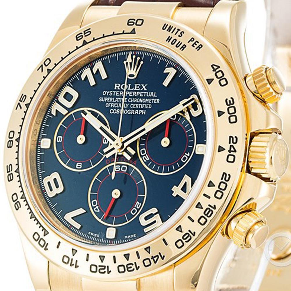 ROLEX ロレックス コスモグラフ デイトナ ブルーアラビア文字盤  腕時計 メンズ  116518