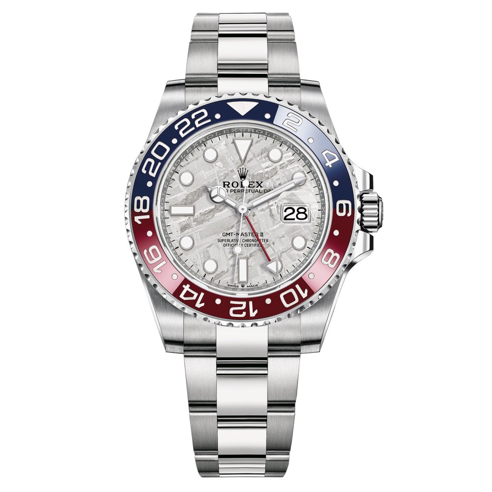 ROLEX ロレックス GMTマスターⅡ メテオライト文字盤 オイスター 40 mm ホワイトゴールド m126710blro-0002