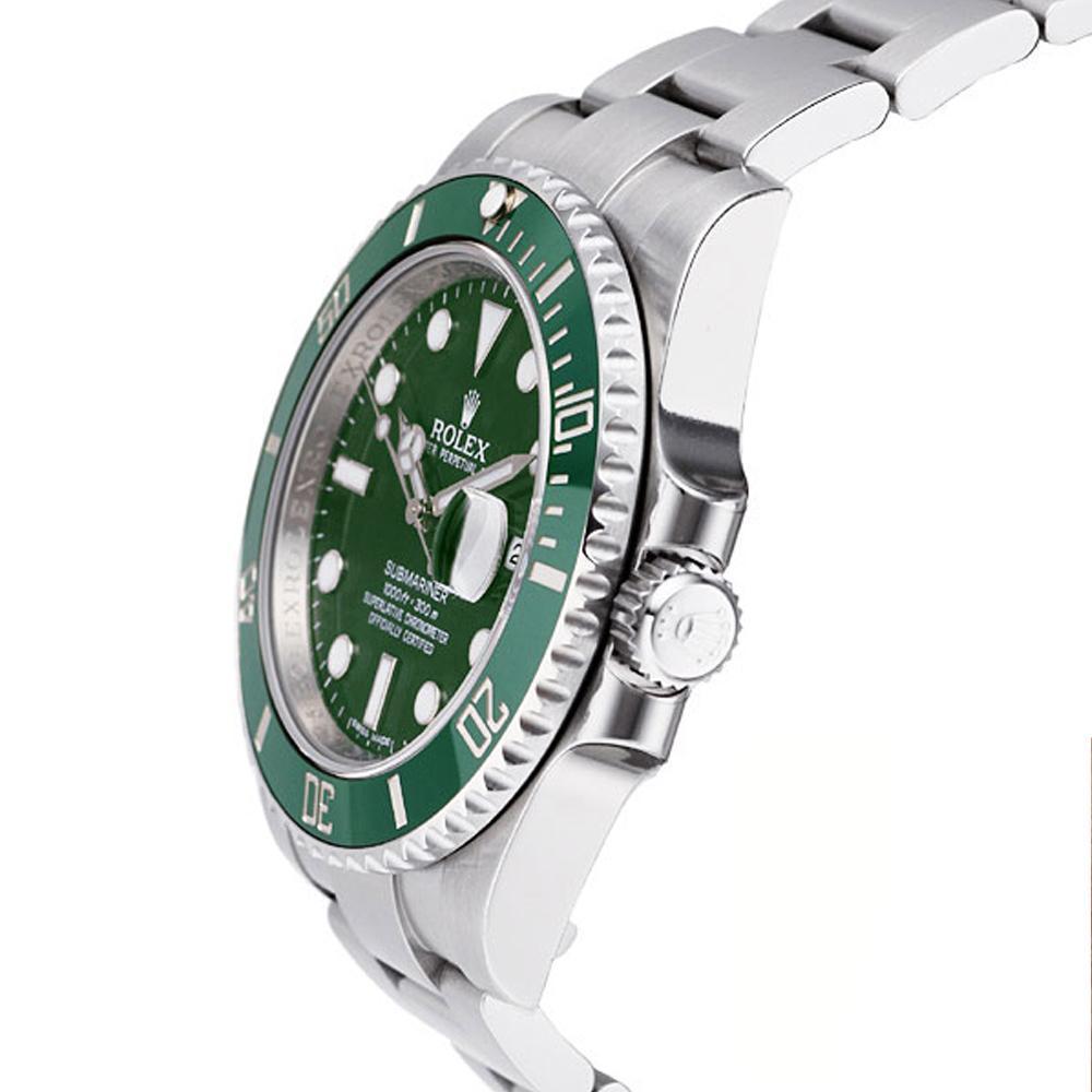 ROLEX ロレックス 腕時計 美品 サブマリーナデイト  メンズ グリーン文字盤 -116610LV-97200